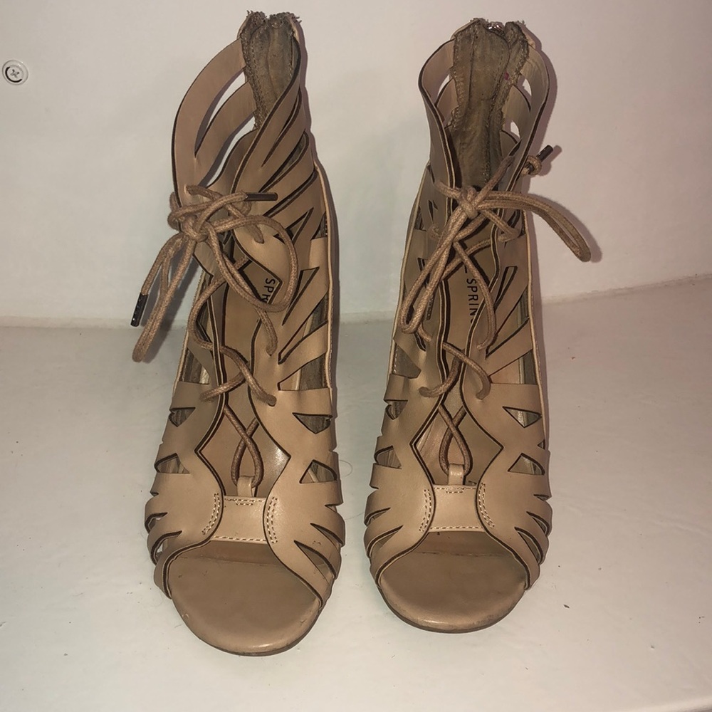 Call it Spring Cut Out Open Toe Geels - Picture 2 of 5